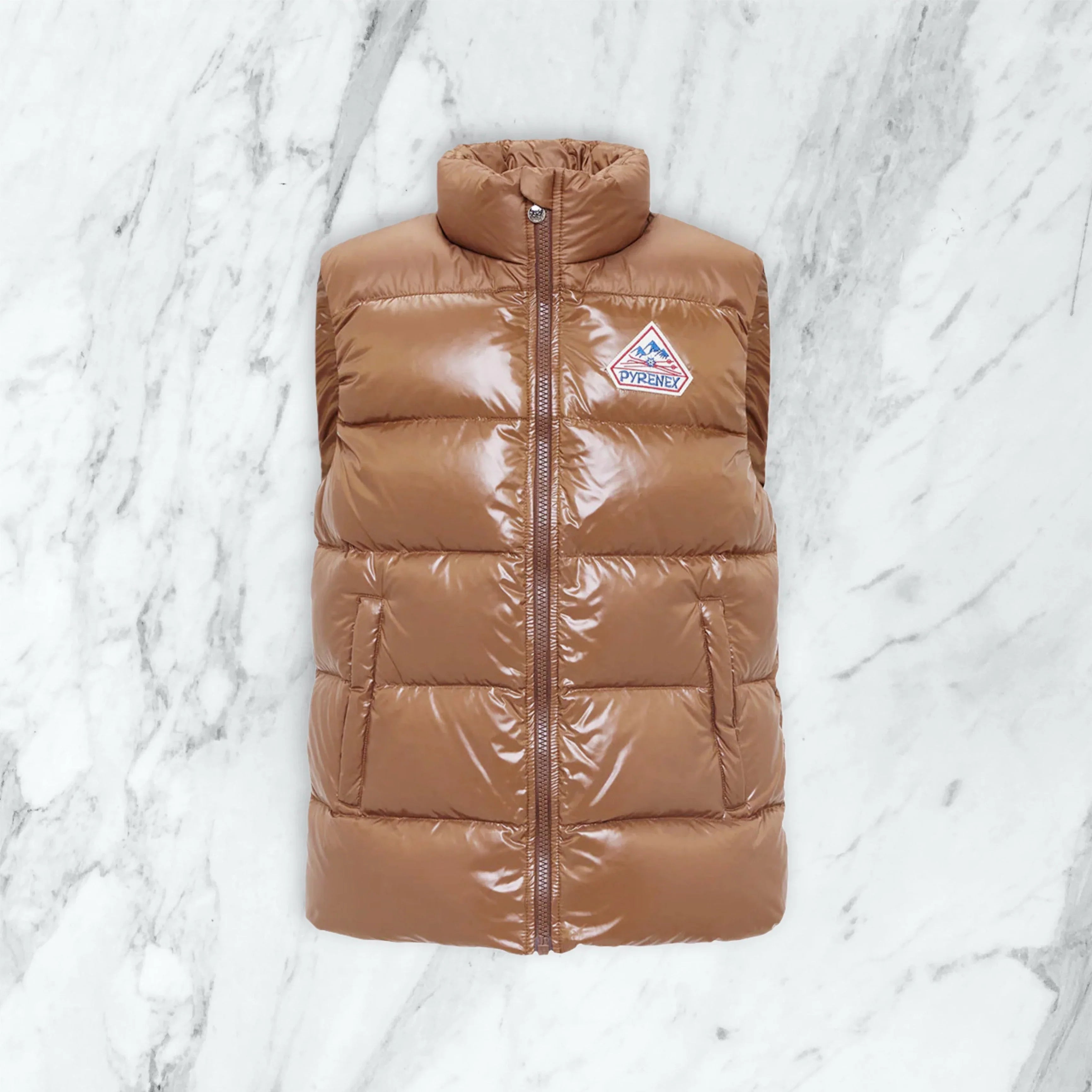 Doudoune sans manche Pyrenex - marron