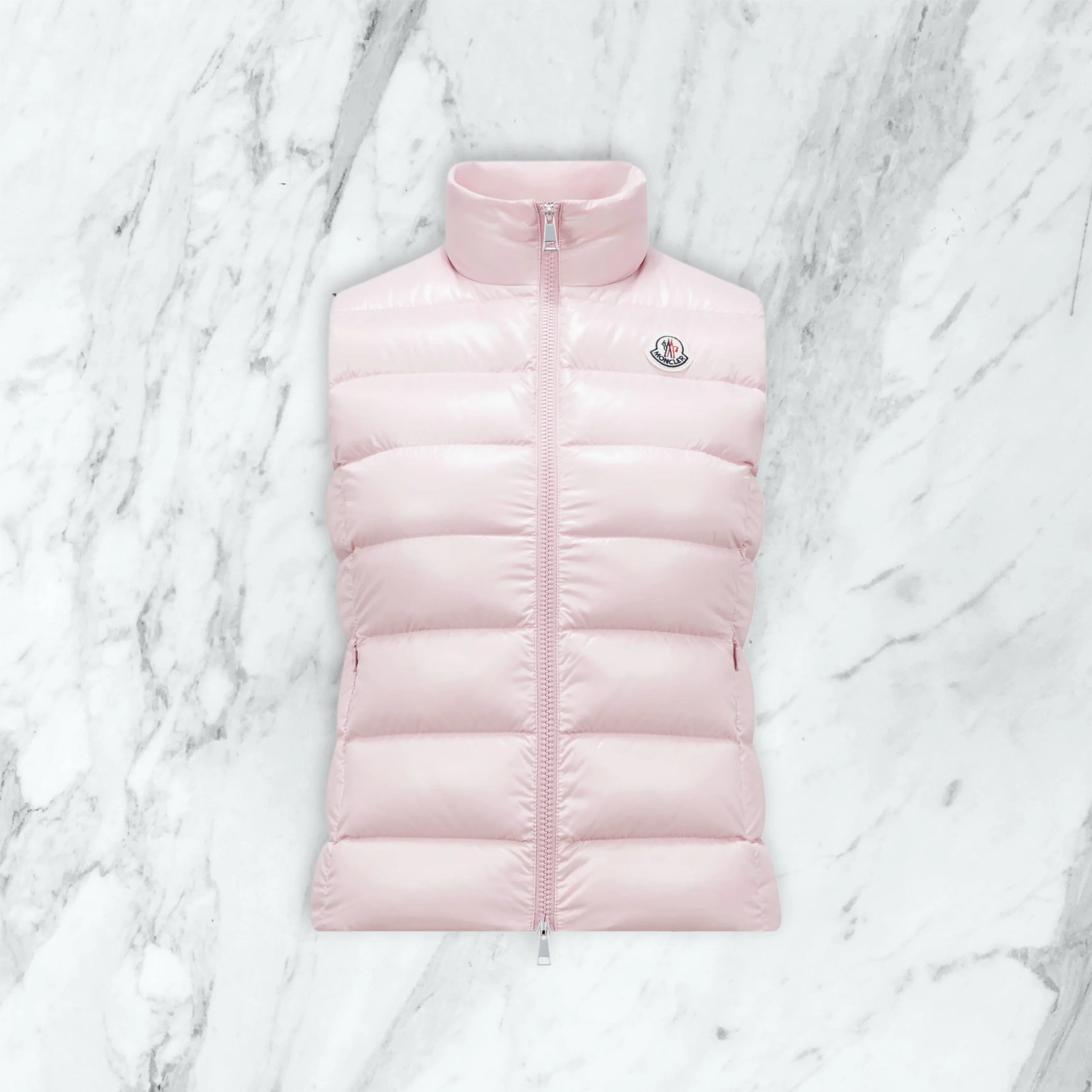 Doudoune sans manche Moncler - rose
